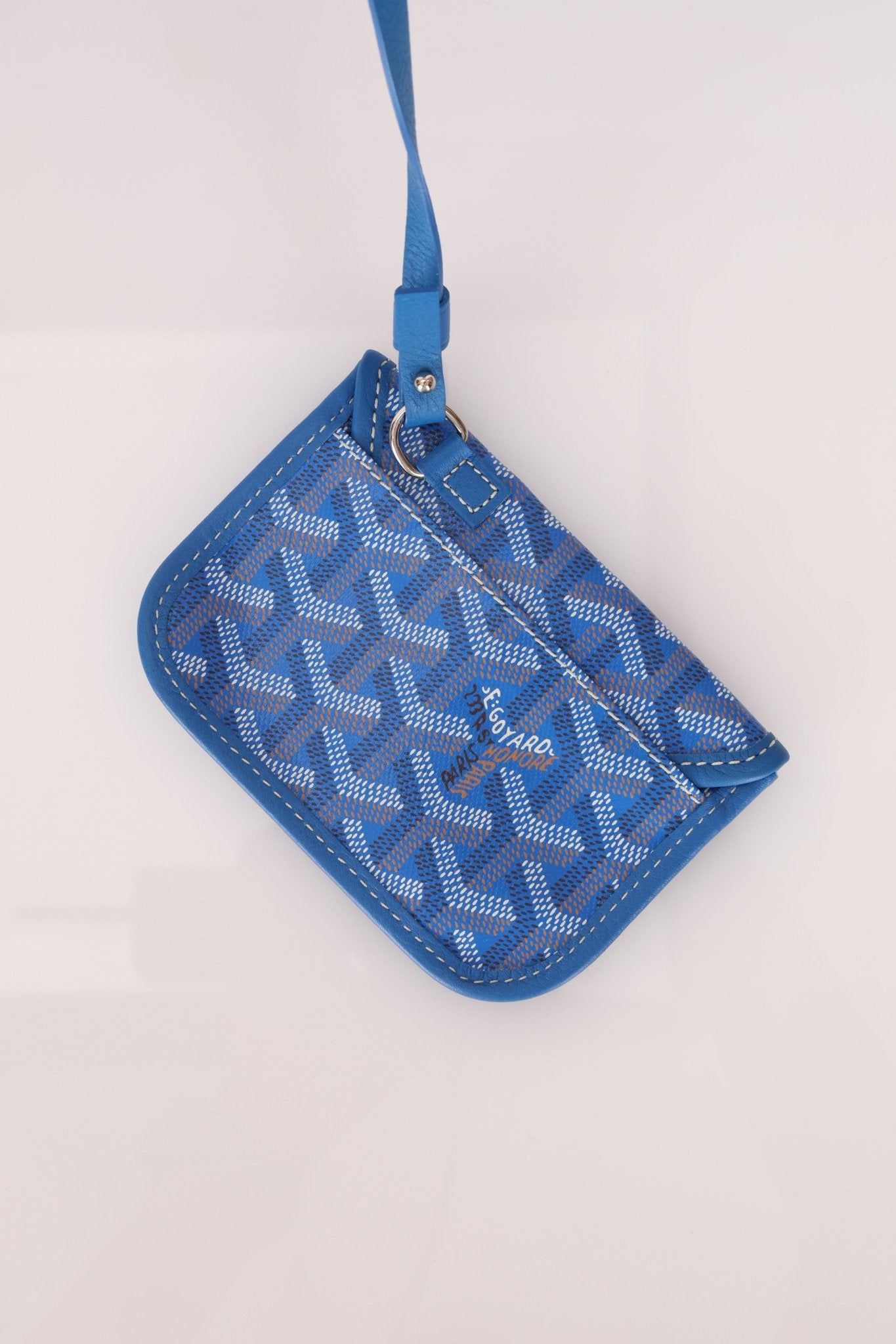 Goyard Anjou Sky Blue Mini Reversible Leather Tote - FashioNica