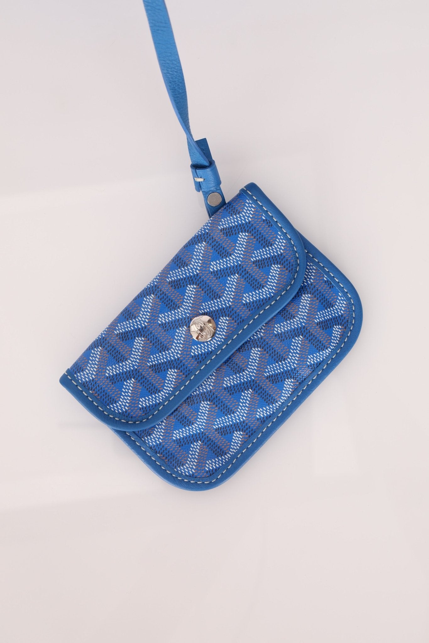 Goyard Anjou Sky Blue Mini Reversible Leather Tote - FashioNica
