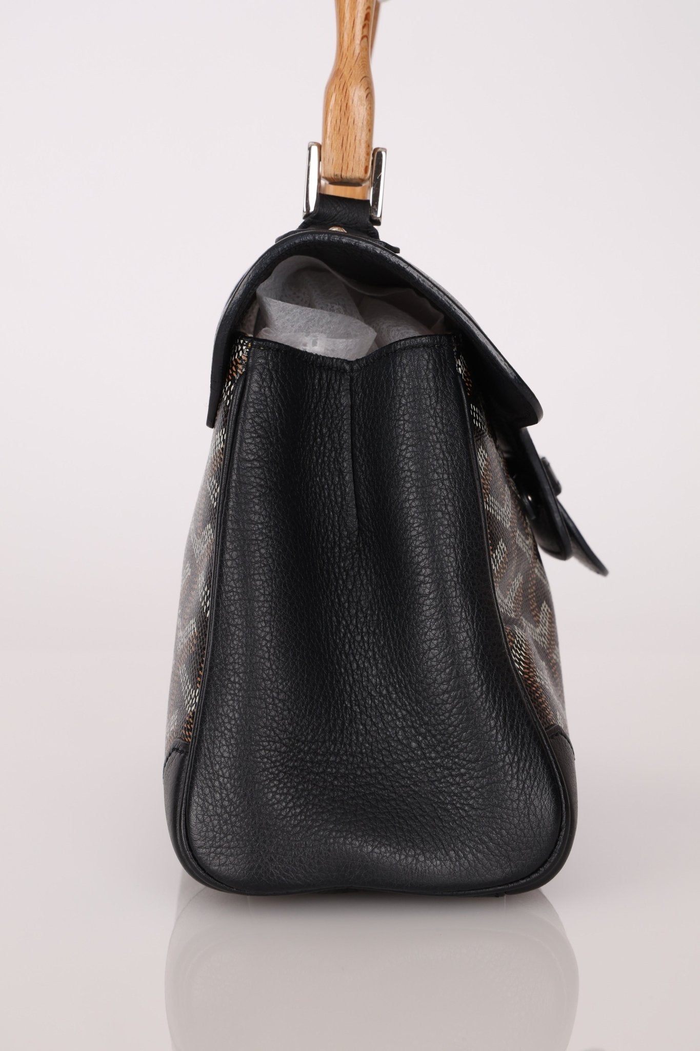 Goyard Black Mini Goyardine Saigon - FashioNica