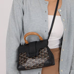 Goyard Black Mini Goyardine Saigon - FashioNica