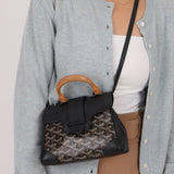 Goyard Black Mini Goyardine Saigon - FashioNica