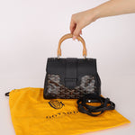 Goyard Black Mini Goyardine Saigon - FashioNica