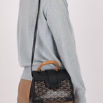 Goyard Black Mini Goyardine Saigon - FashioNica