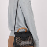 Goyard Black Mini Goyardine Saigon - FashioNica