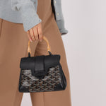 Goyard Black Mini Goyardine Saigon - FashioNica