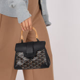 Goyard Black Mini Goyardine Saigon - FashioNica