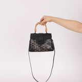 Goyard Black Mini Goyardine Saigon - FashioNica