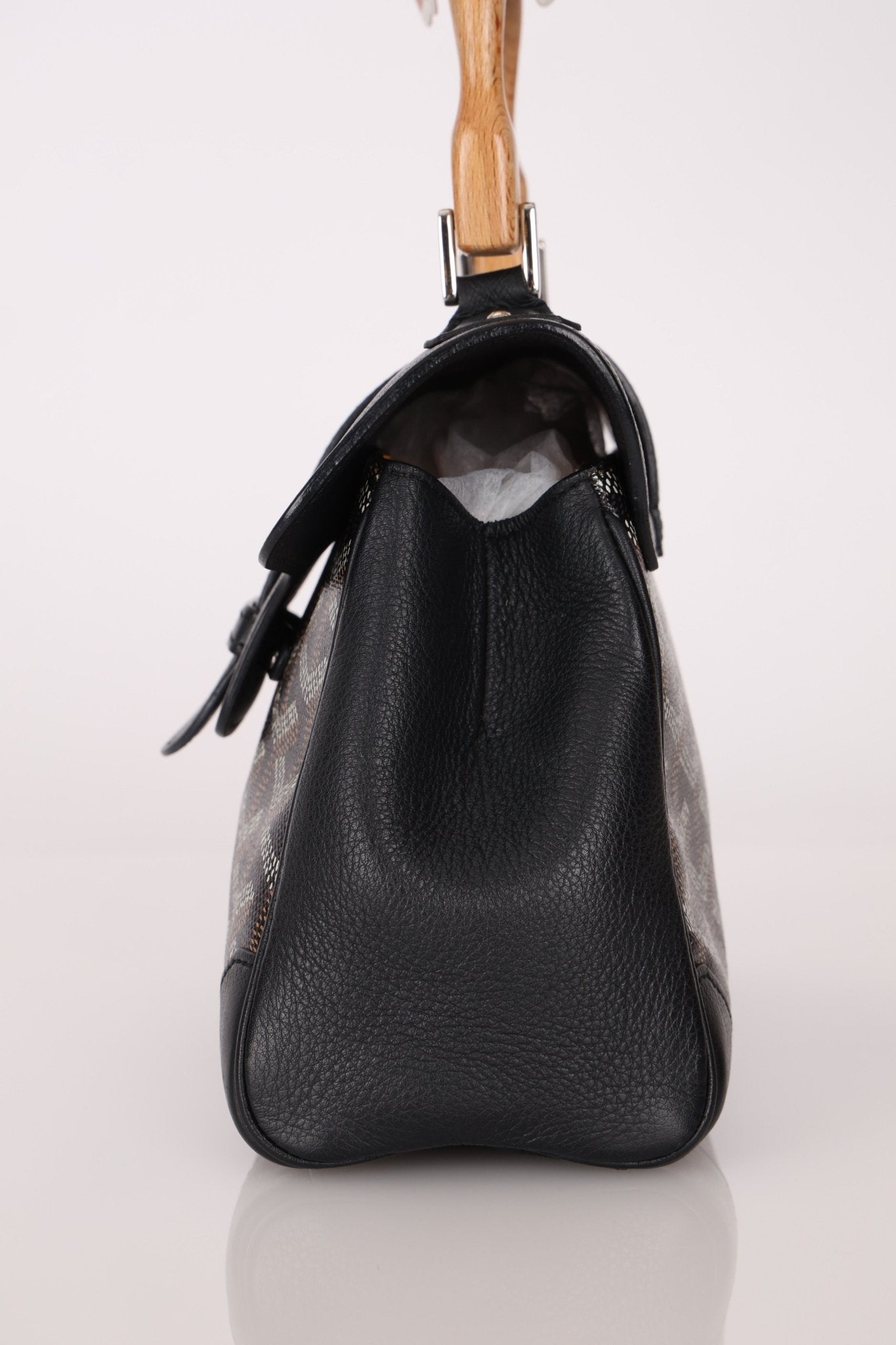 Goyard Black Mini Goyardine Saigon - FashioNica