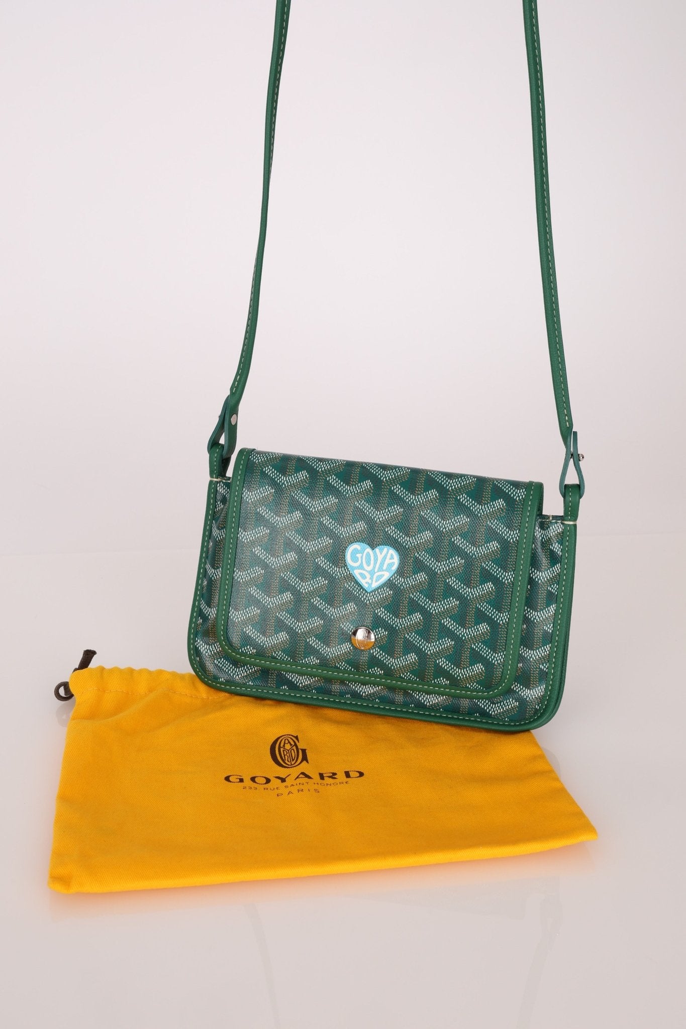 Goyard Goyardine Heart Plumet Pocket Wallet Clutch - FashioNica