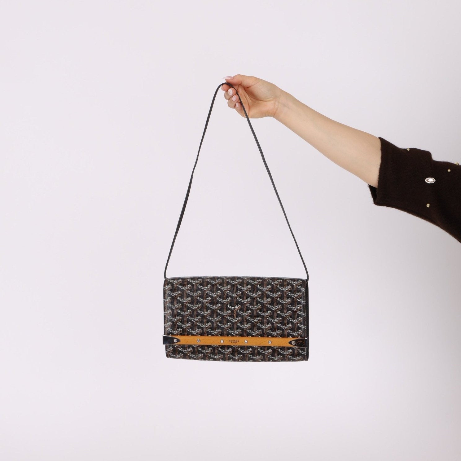 Goyard Monte Carlo Clutch MM with Strap - FashioNica