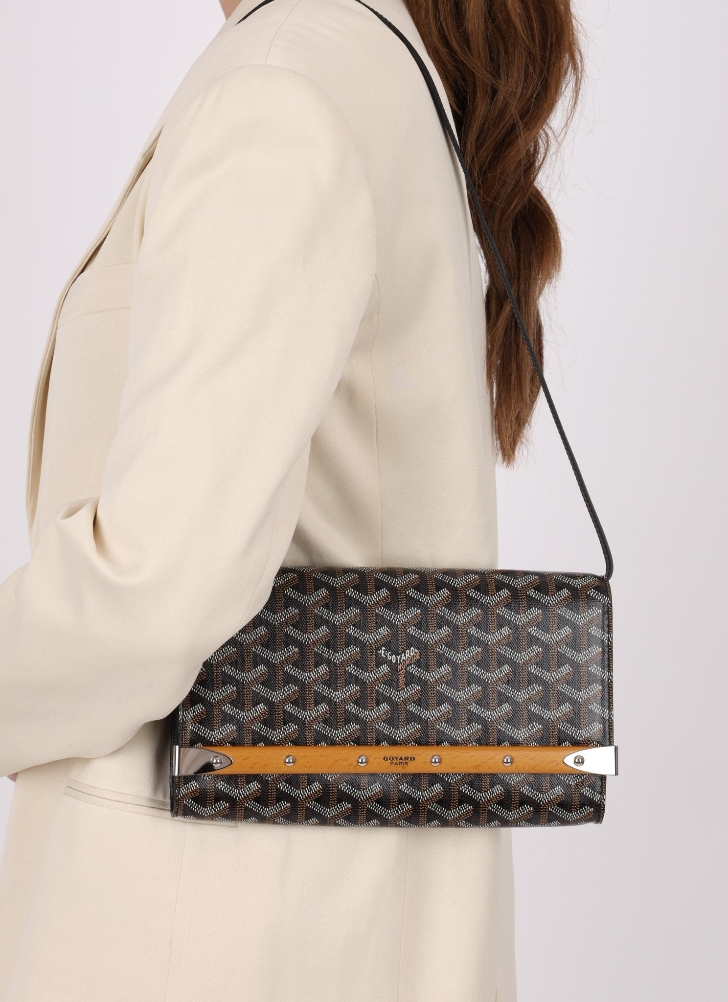 Goyard Monte Carlo Clutch MM with Strap - FashioNica
