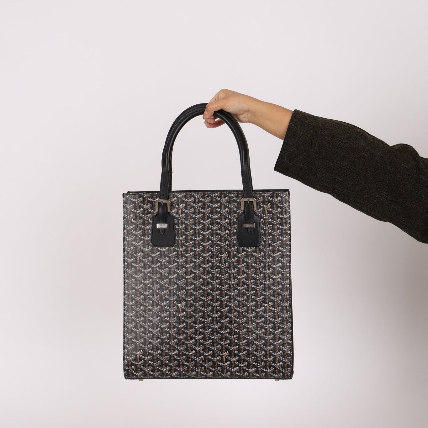 Goyard Noir Goyardine Comores Tote - FashioNica