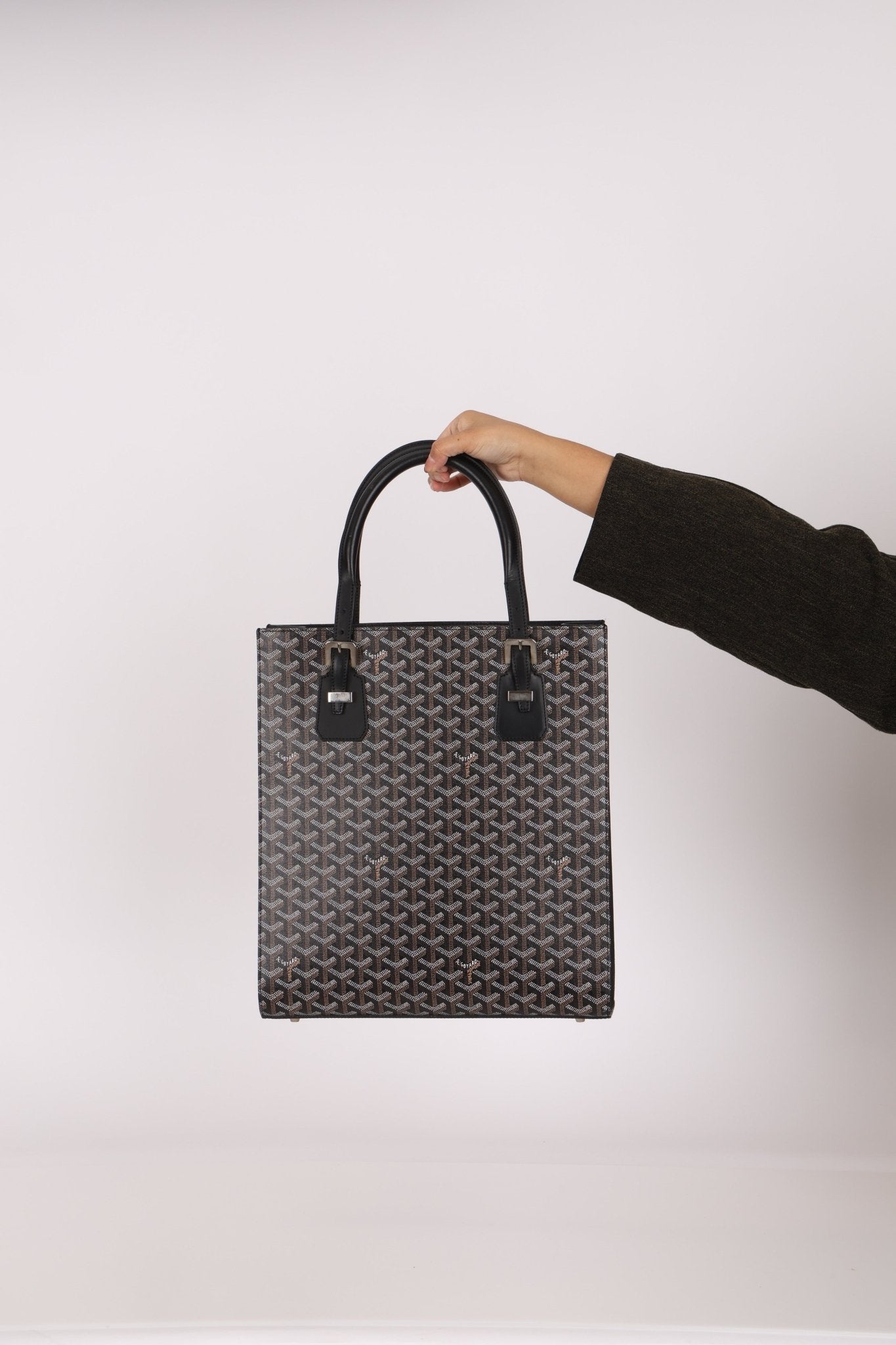 Goyard Noir Goyardine Comores Tote - FashioNica