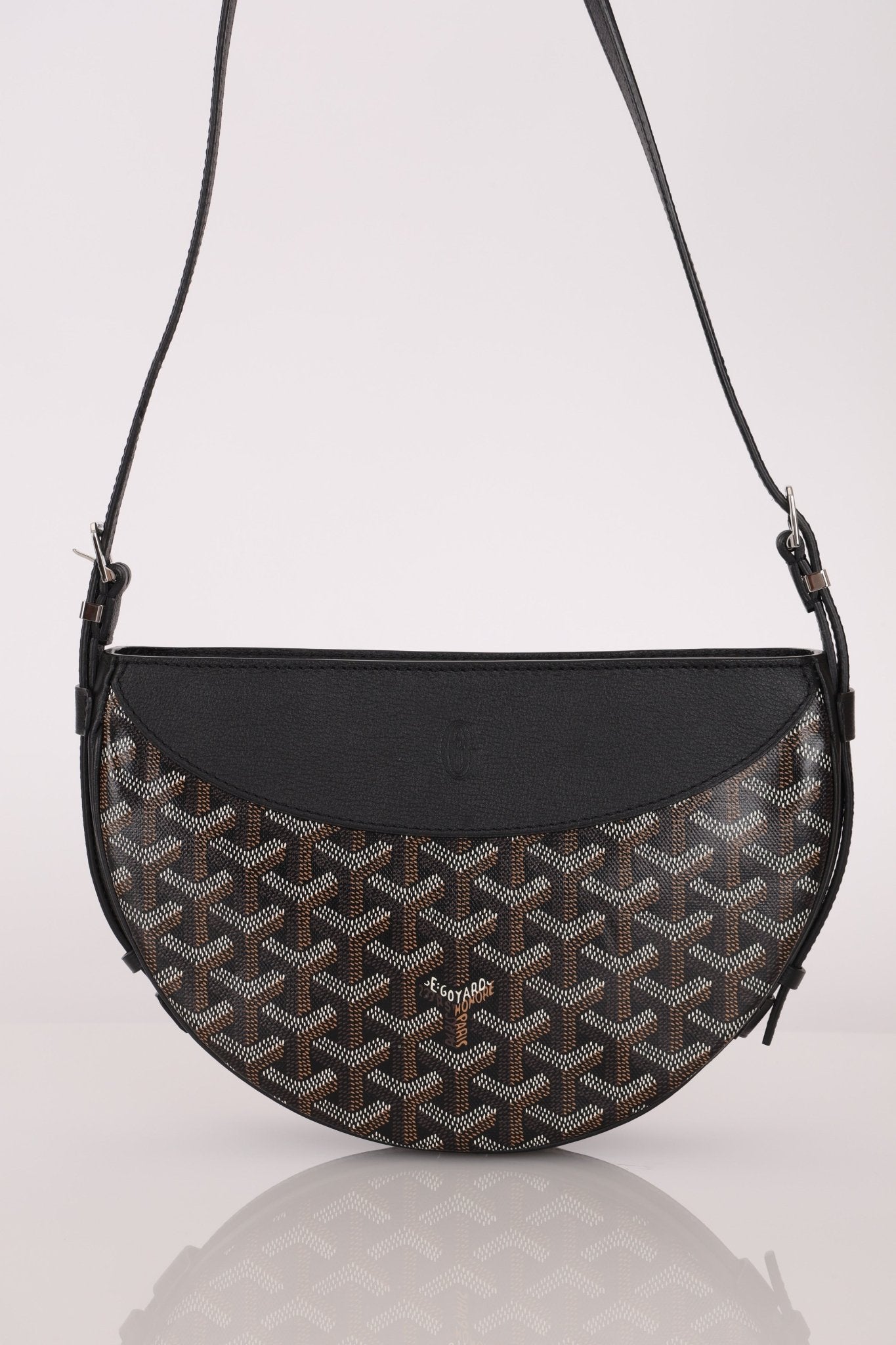 Goyard Noir Goyardine Hirondelle Crossbody - FashioNica