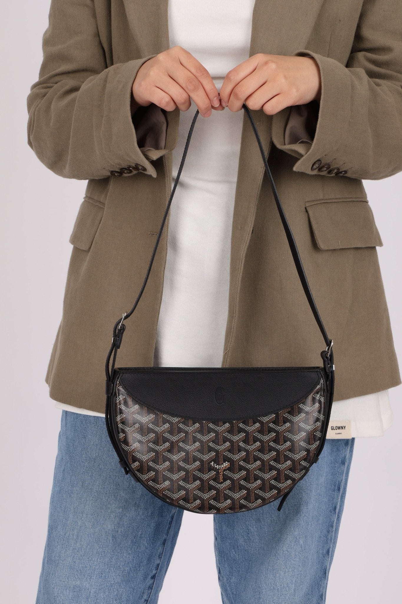 Goyard Noir Goyardine Hirondelle Crossbody - FashioNica