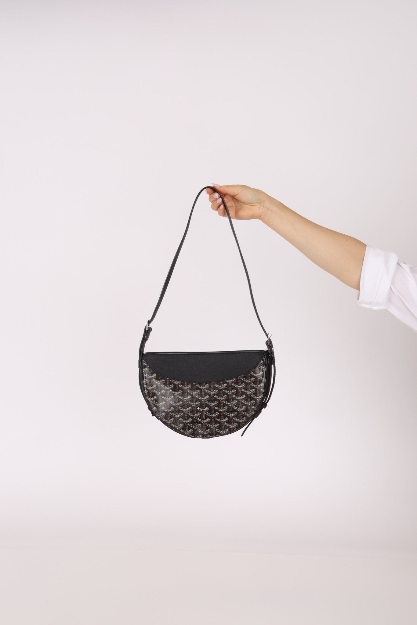 Goyard Noir Goyardine Hirondelle Crossbody - FashioNica