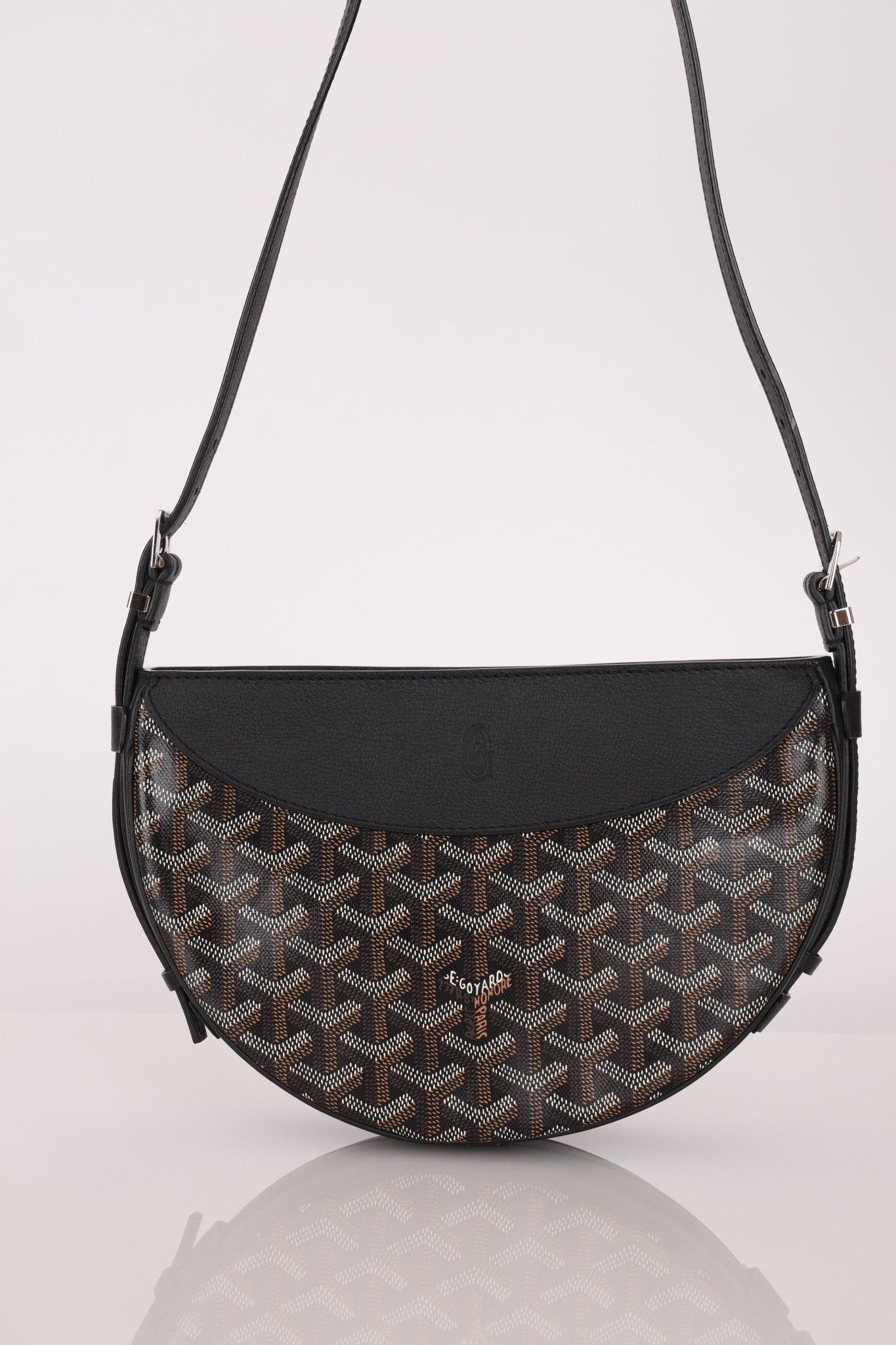 Goyard Noir Goyardine Hirondelle Crossbody - FashioNica