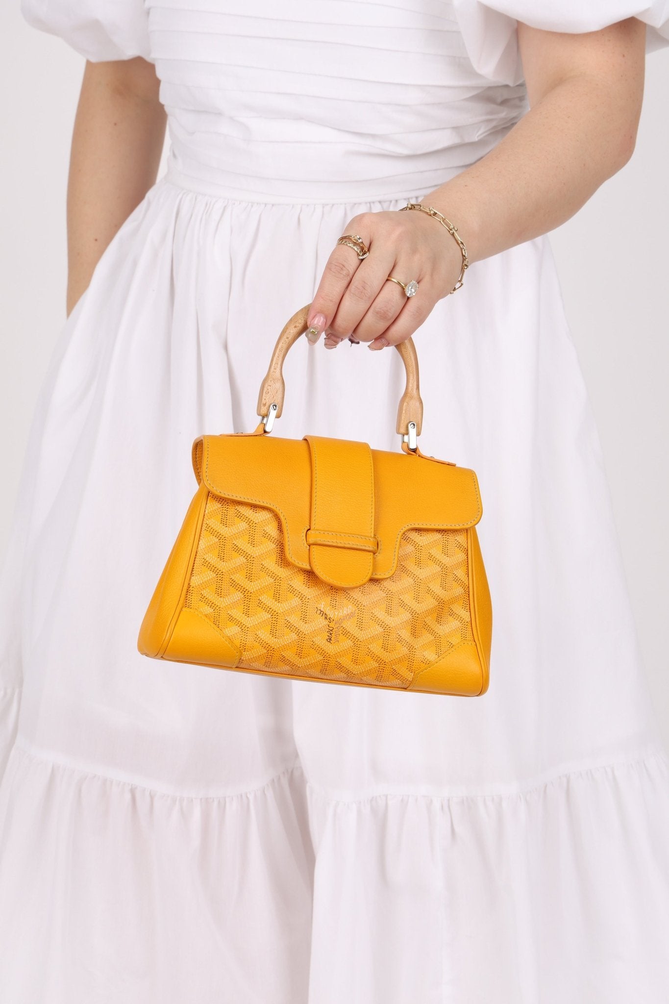 Goyard Yellow Goyardine Mini Saigon - FashioNica