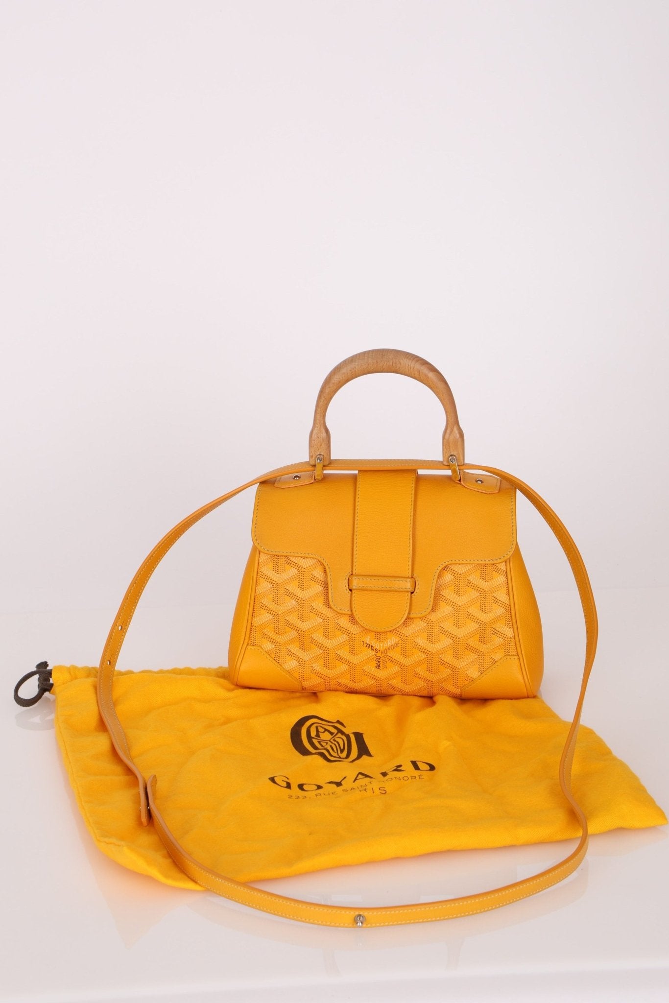 Goyard Yellow Goyardine Mini Saigon - FashioNica