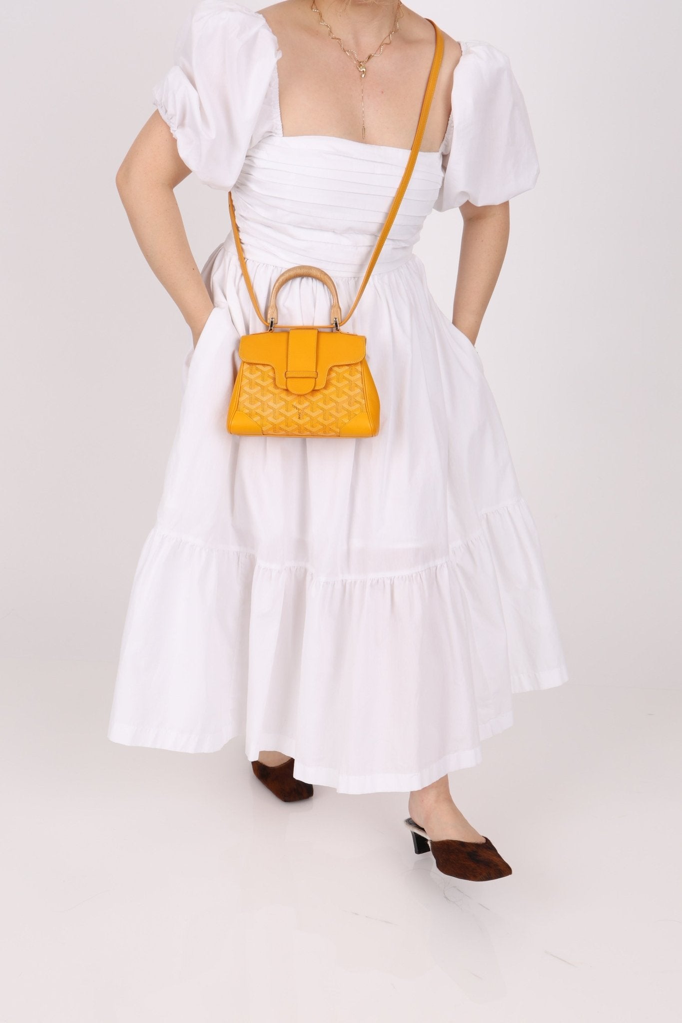 Goyard Yellow Goyardine Mini Saigon - FashioNica