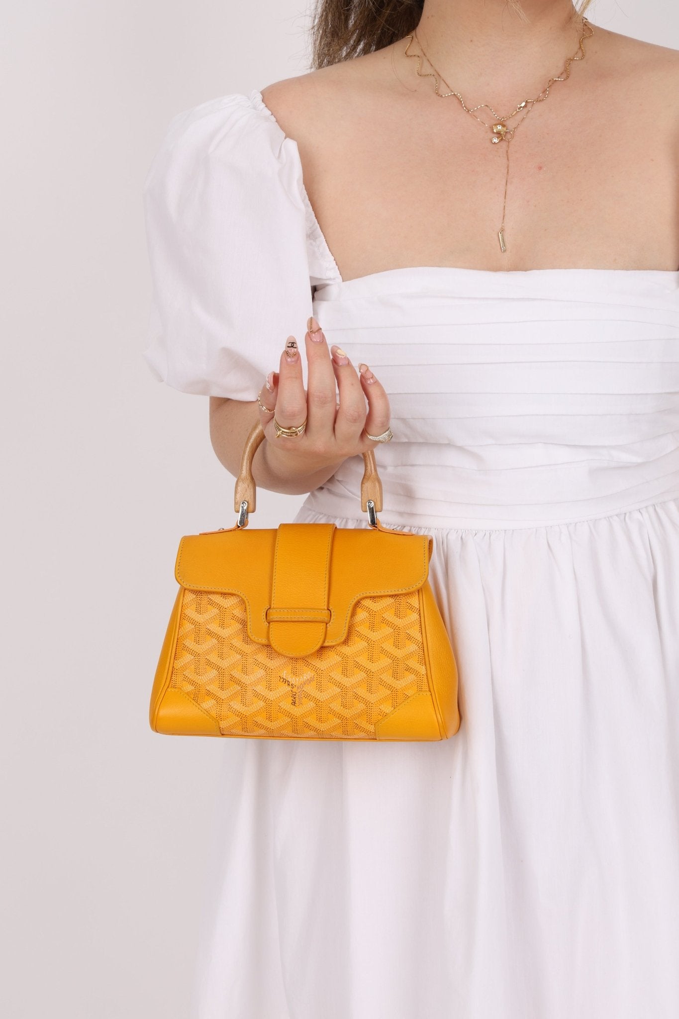 Goyard Yellow Goyardine Mini Saigon - FashioNica