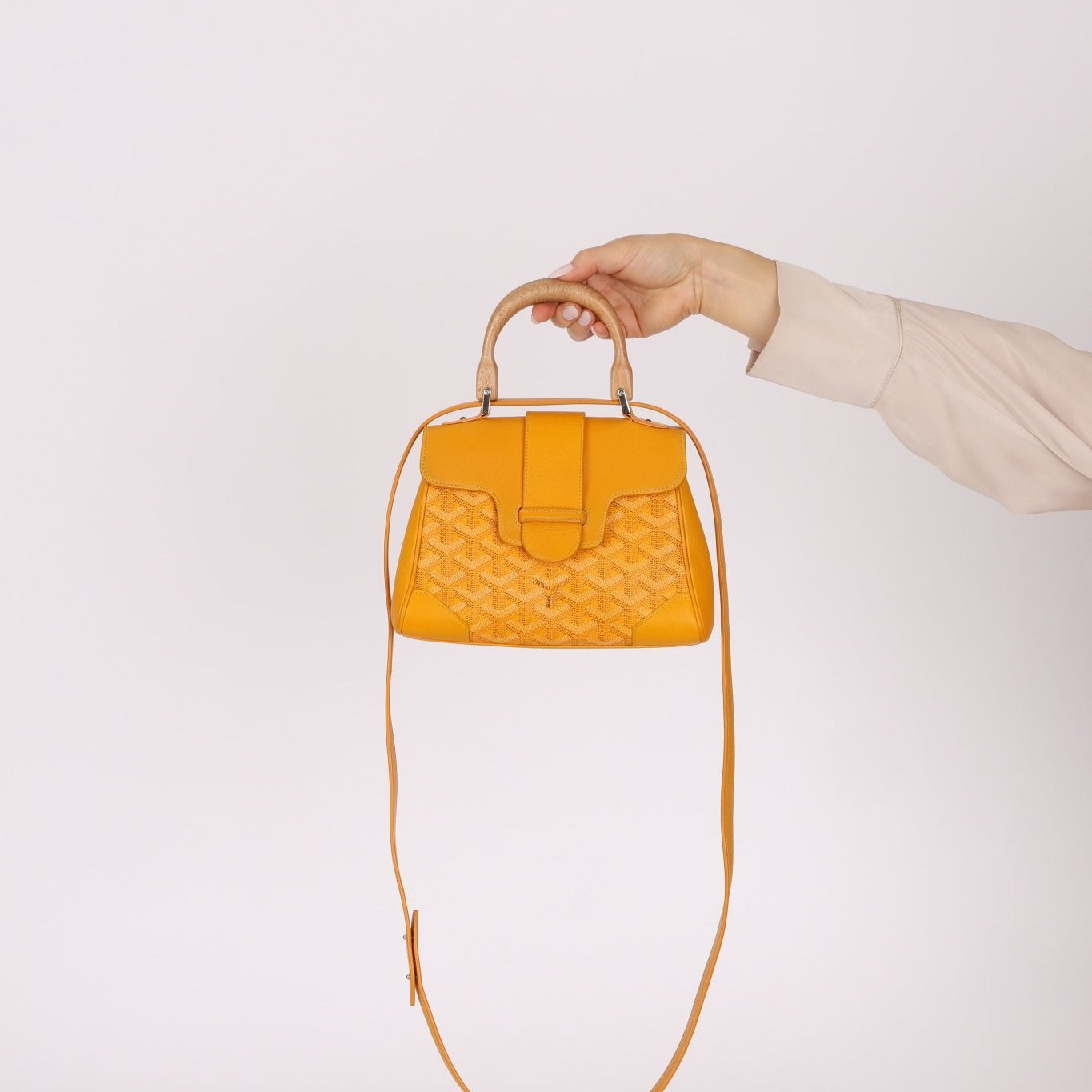 Goyard Yellow Goyardine Mini Saigon - FashioNica