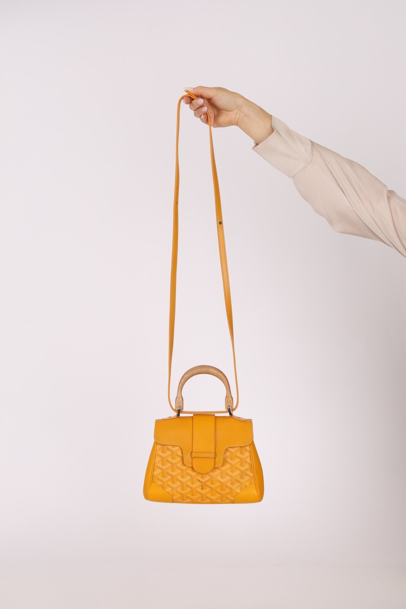 Goyard Yellow Goyardine Mini Saigon - FashioNica