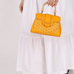 Goyard Yellow Goyardine Mini Saigon - FashioNica