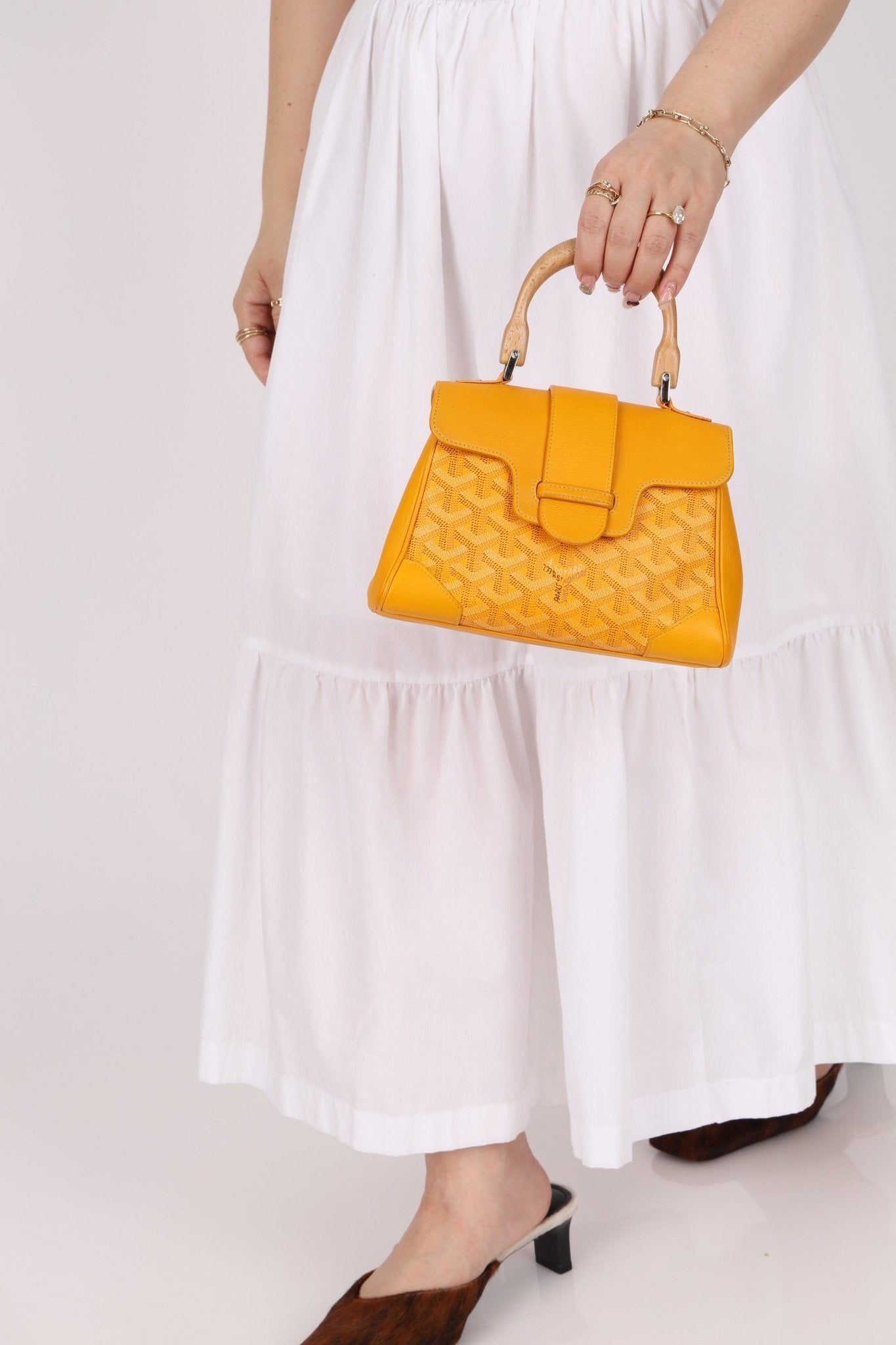 Goyard Yellow Goyardine Mini Saigon - FashioNica