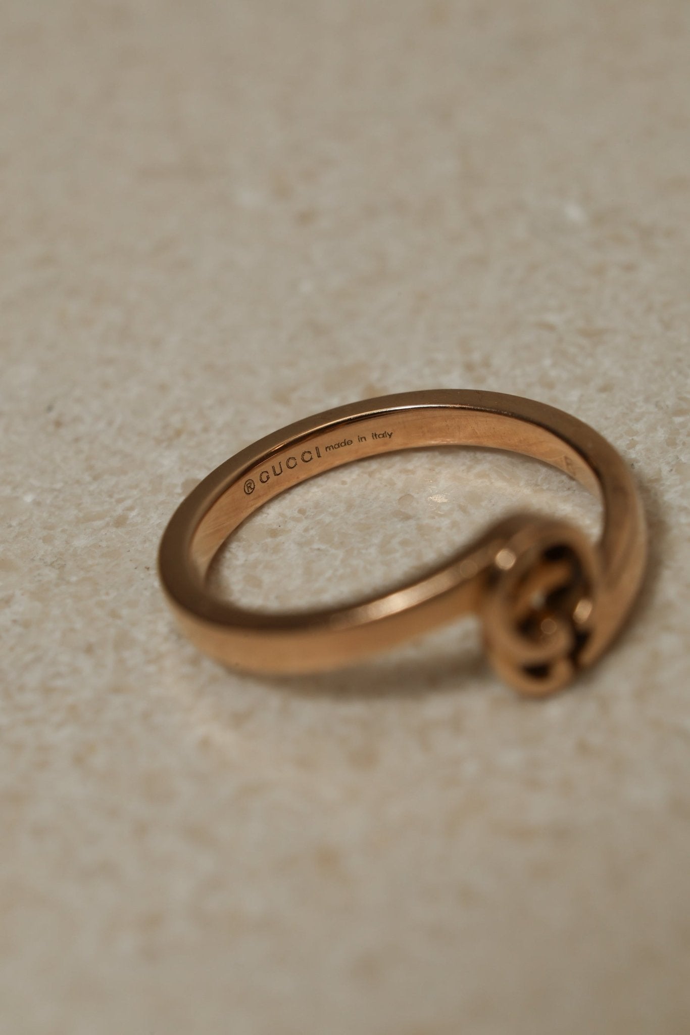 Gucci 18K RG Soho GG Ring - FashioNica