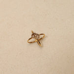 Gucci 18K YG Diamond GG Running Ring - FashioNica