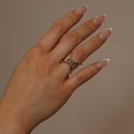 Gucci 18K YG Diamond GG Running Ring - FashioNica