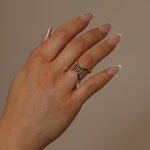 Gucci 18K YG Diamond GG Running Ring - FashioNica