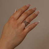 Gucci 18K YG Diamond GG Running Ring - FashioNica