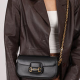 Gucci 1955 Horsebit East/West Boxcalf Shoulder Bag - FashioNica