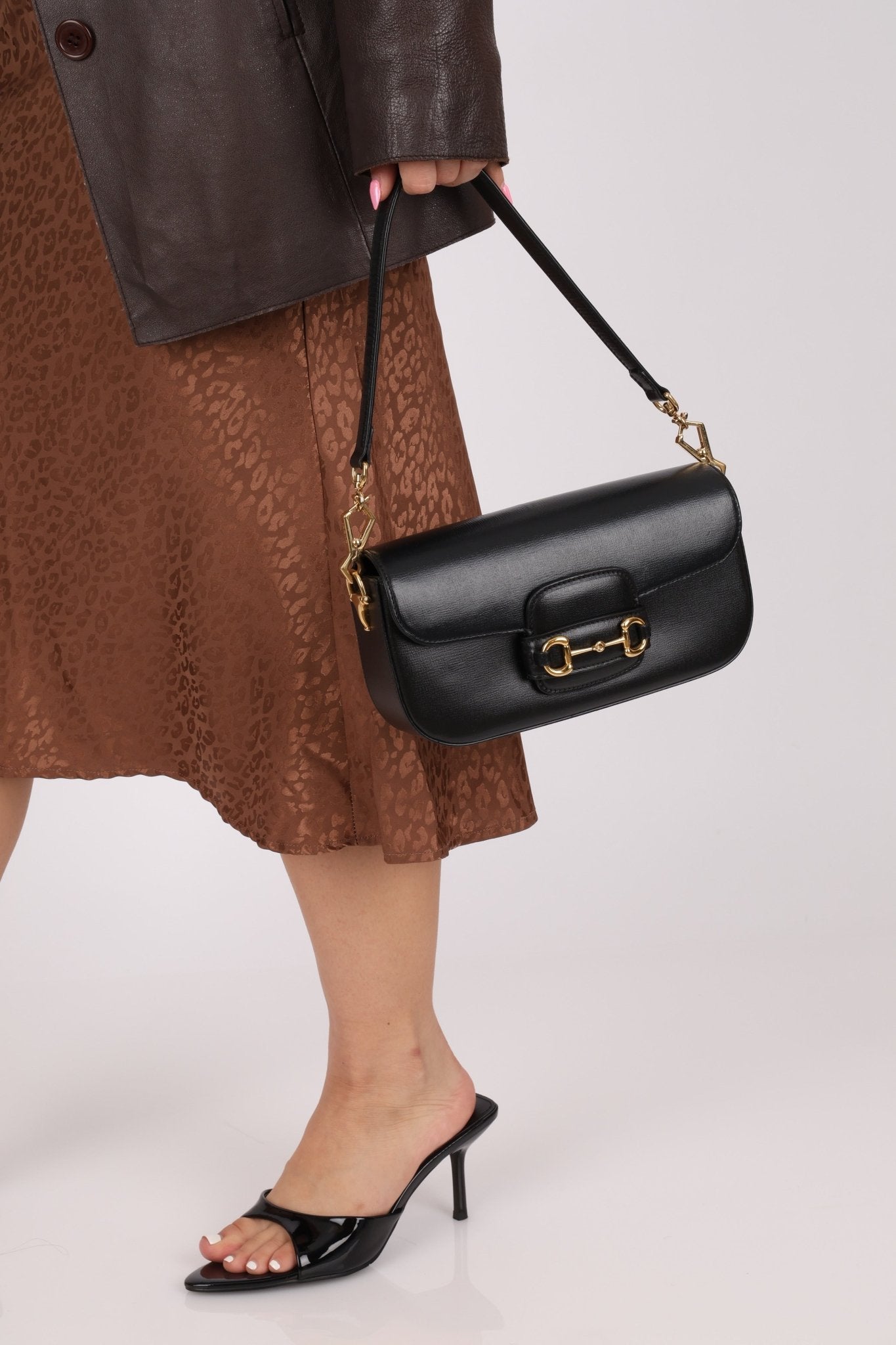 Gucci 1955 Horsebit East/West Boxcalf Shoulder Bag - FashioNica