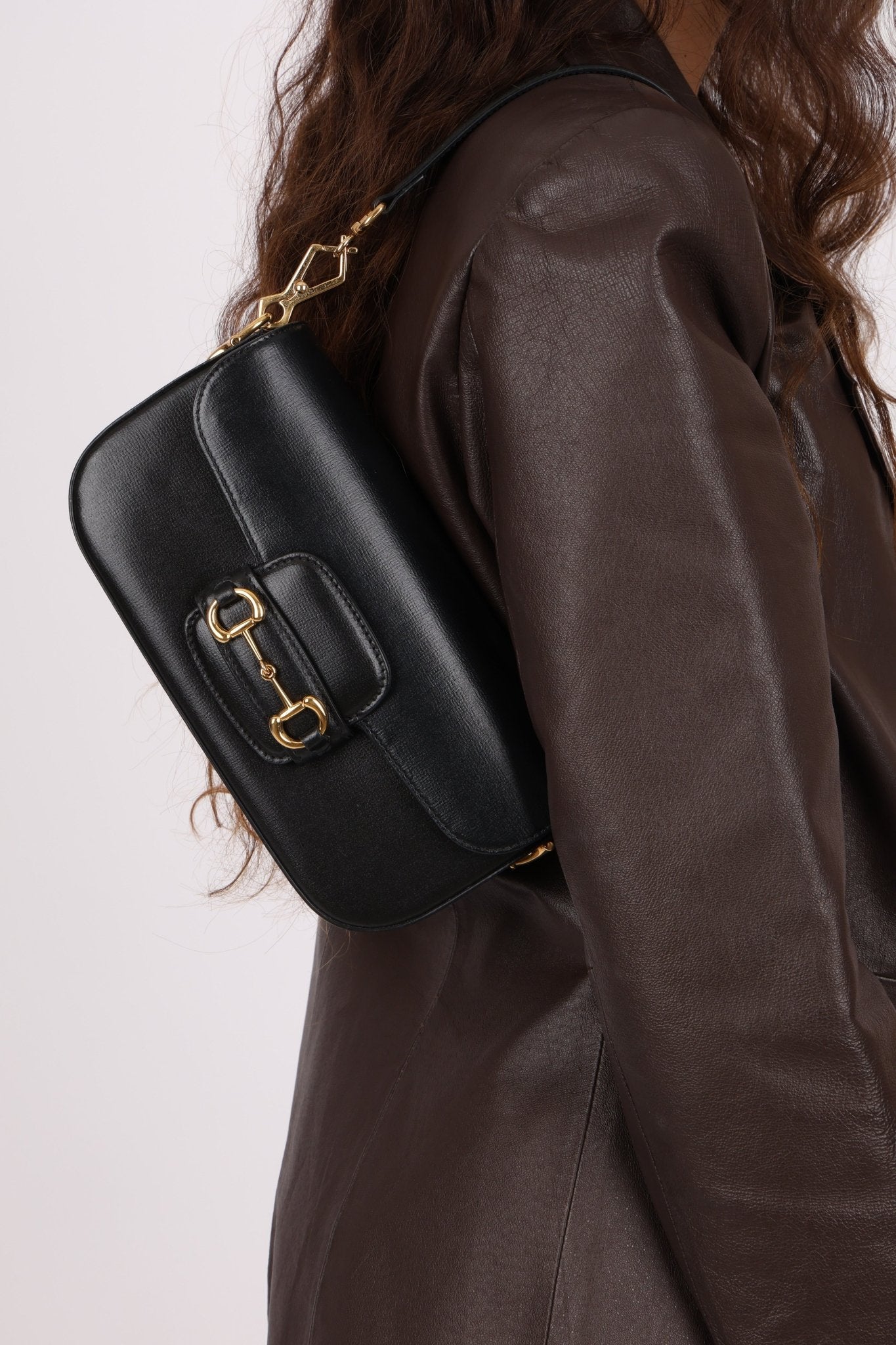 Gucci 1955 Horsebit East/West Boxcalf Shoulder Bag - FashioNica