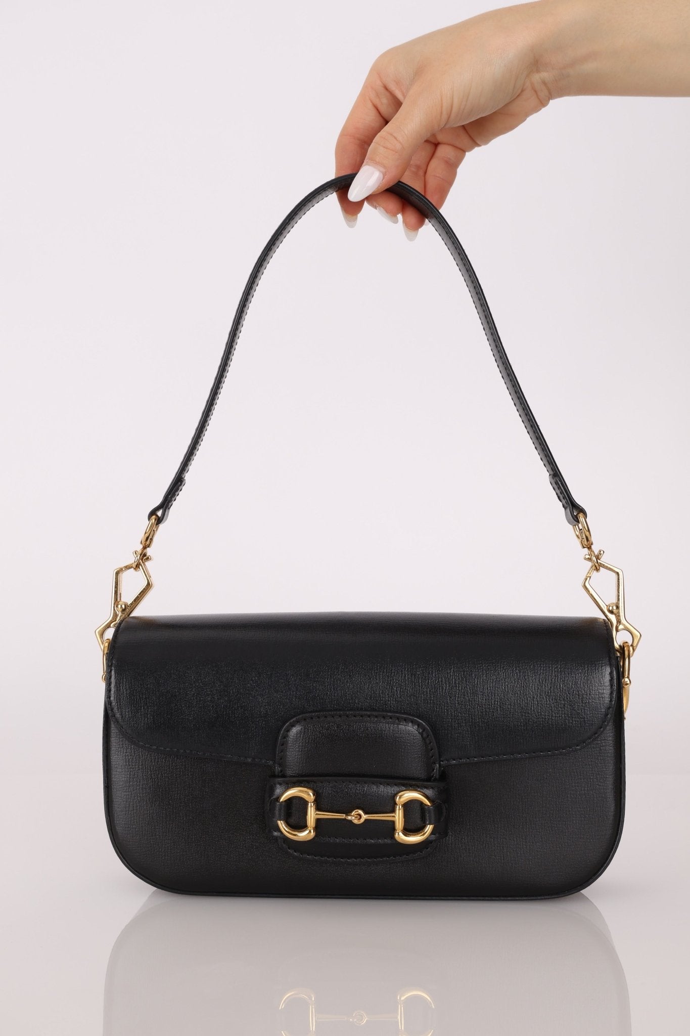 Gucci 1955 Horsebit East/West Boxcalf Shoulder Bag - FashioNica