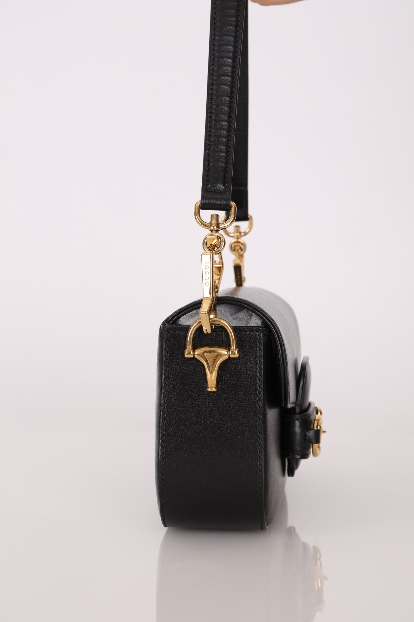 Gucci 1955 Horsebit East/West Boxcalf Shoulder Bag - FashioNica