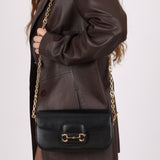 Gucci 1955 Horsebit East/West Boxcalf Shoulder Bag - FashioNica