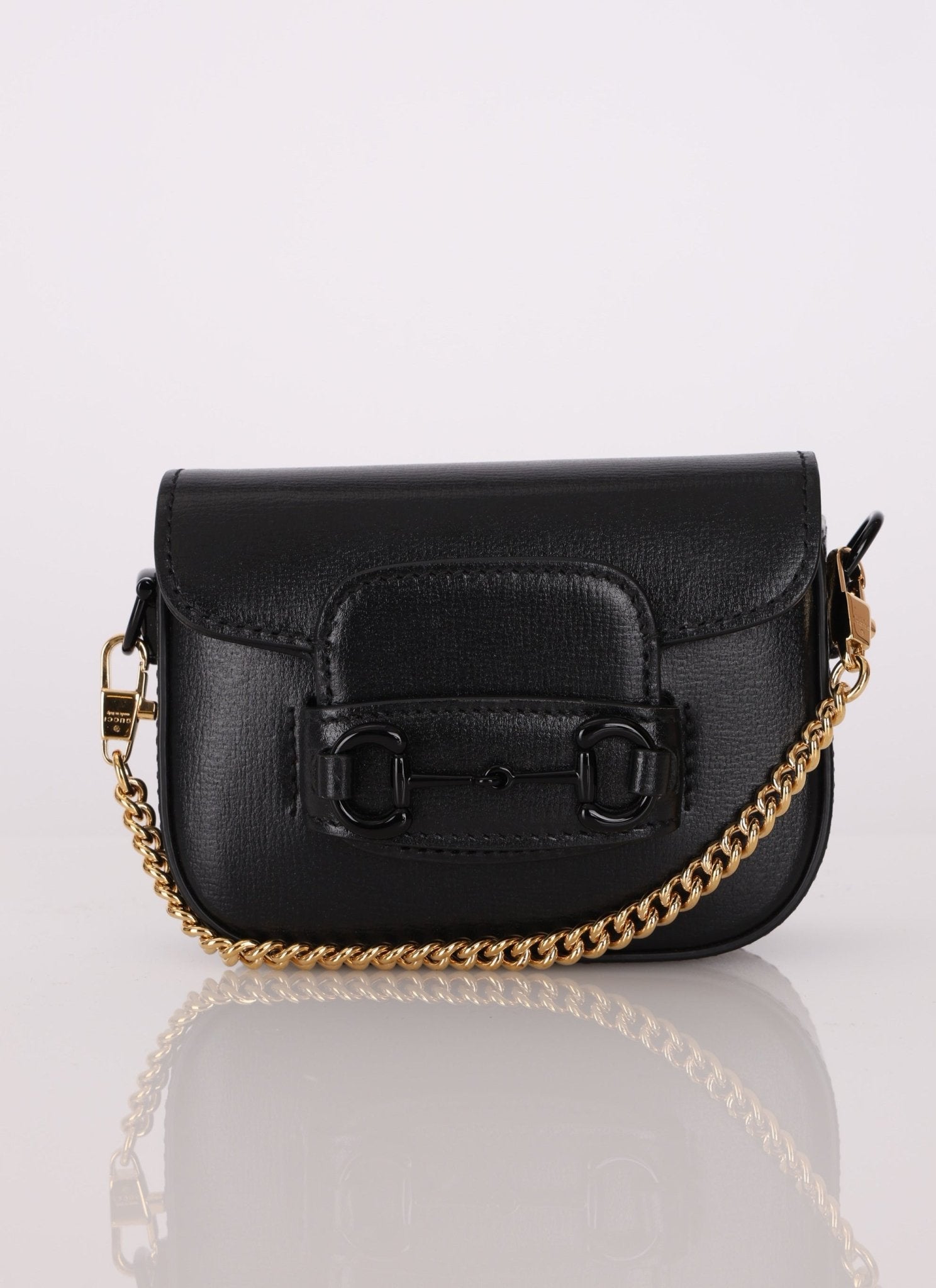 Gucci 1955 Horsebit So Black Super Mini Bag - FashioNica