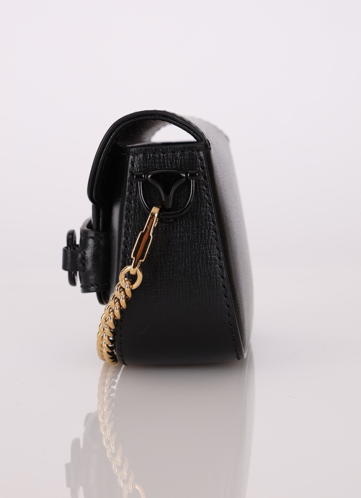 Gucci 1955 Horsebit So Black Super Mini Bag - FashioNica