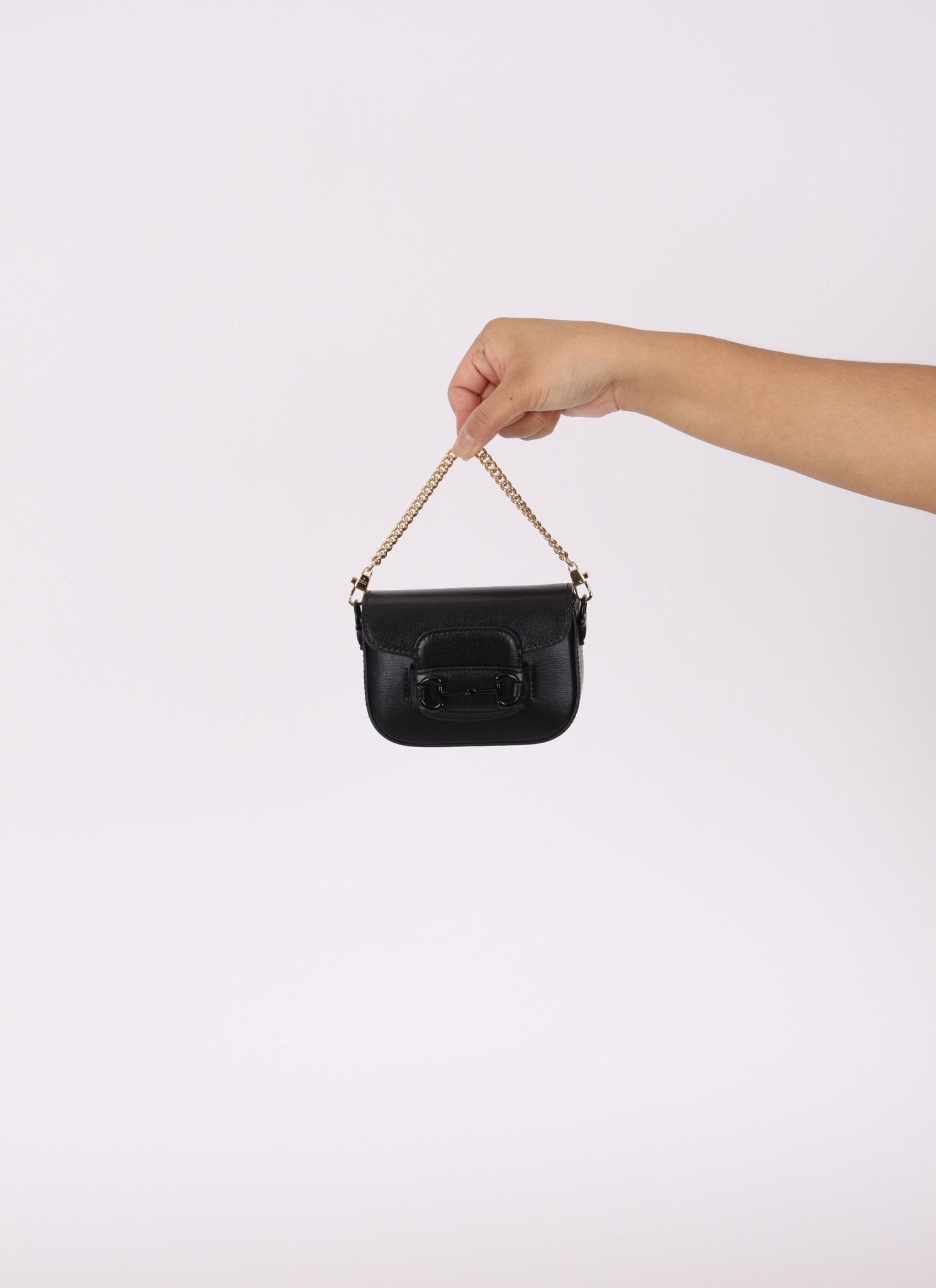 Gucci 1955 Horsebit So Black Super Mini Bag - FashioNica