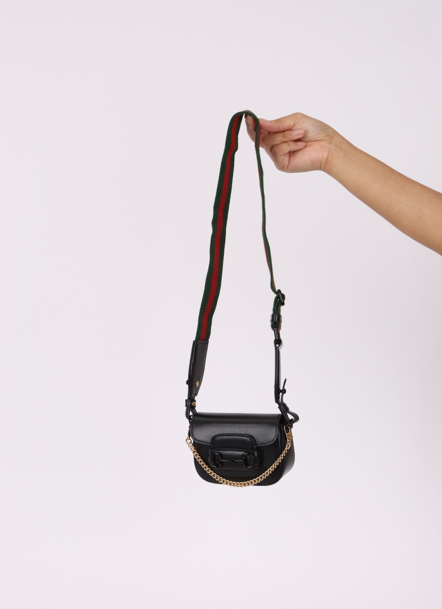 Gucci 1955 Horsebit So Black Super Mini Bag - FashioNica