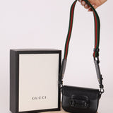 Gucci 1955 Horsebit So Black Super Mini Bag with Strap - FashioNica