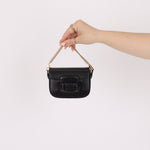 Gucci 1955 Horsebit So Black Super Mini Bag with Strap - FashioNica