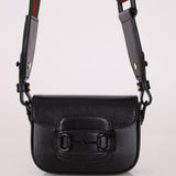 Gucci 1955 Horsebit So Black Super Mini Bag with Strap - FashioNica