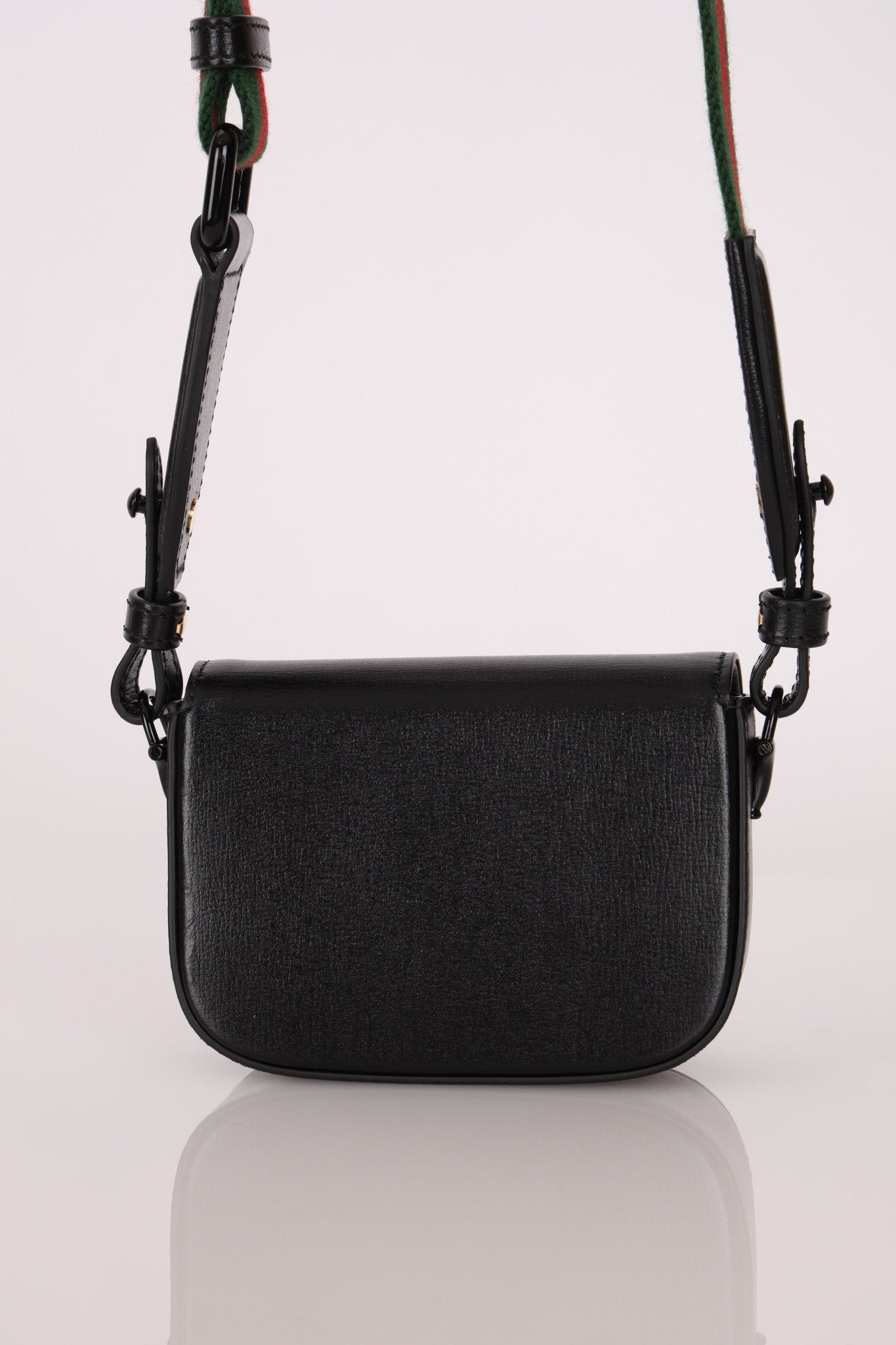 Gucci 1955 Horsebit So Black Super Mini Bag with Strap - FashioNica
