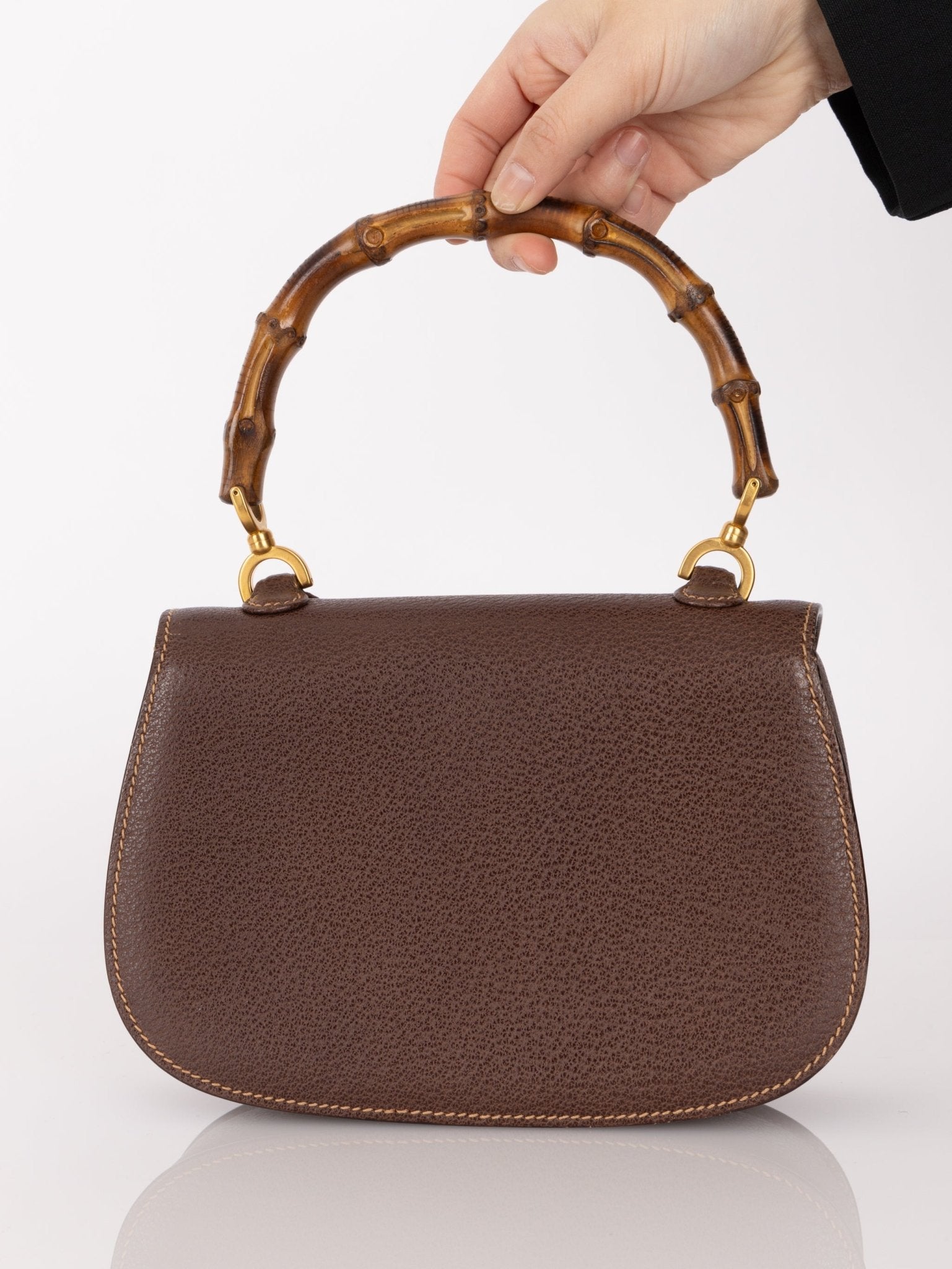 Gucci Bamboo Turnlock Small Top Handle - FashioNica
