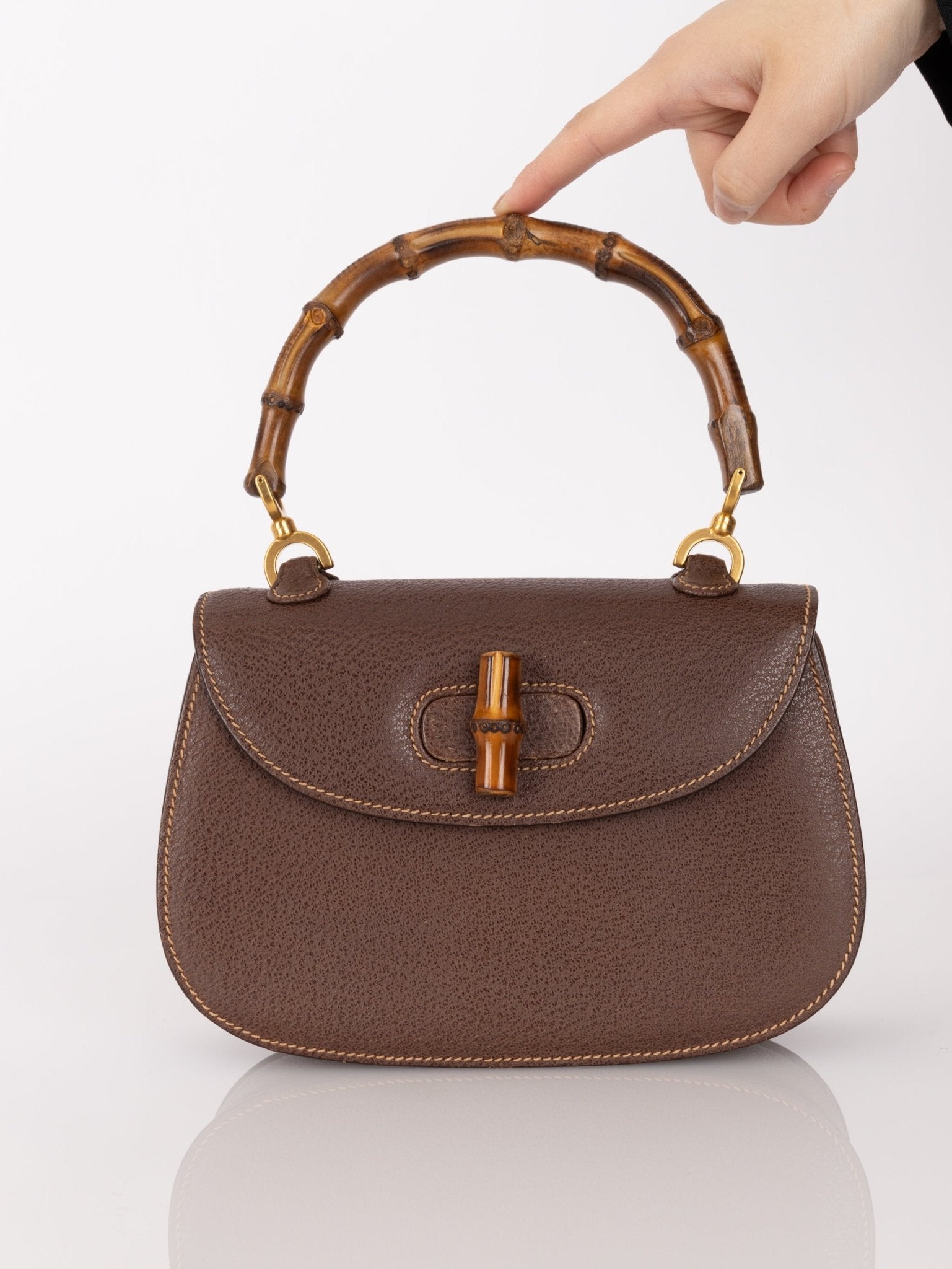 Gucci Bamboo Turnlock Small Top Handle - FashioNica